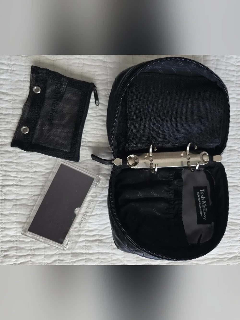 Trish McEvoy Black Quilted Makeup Planner (Small)